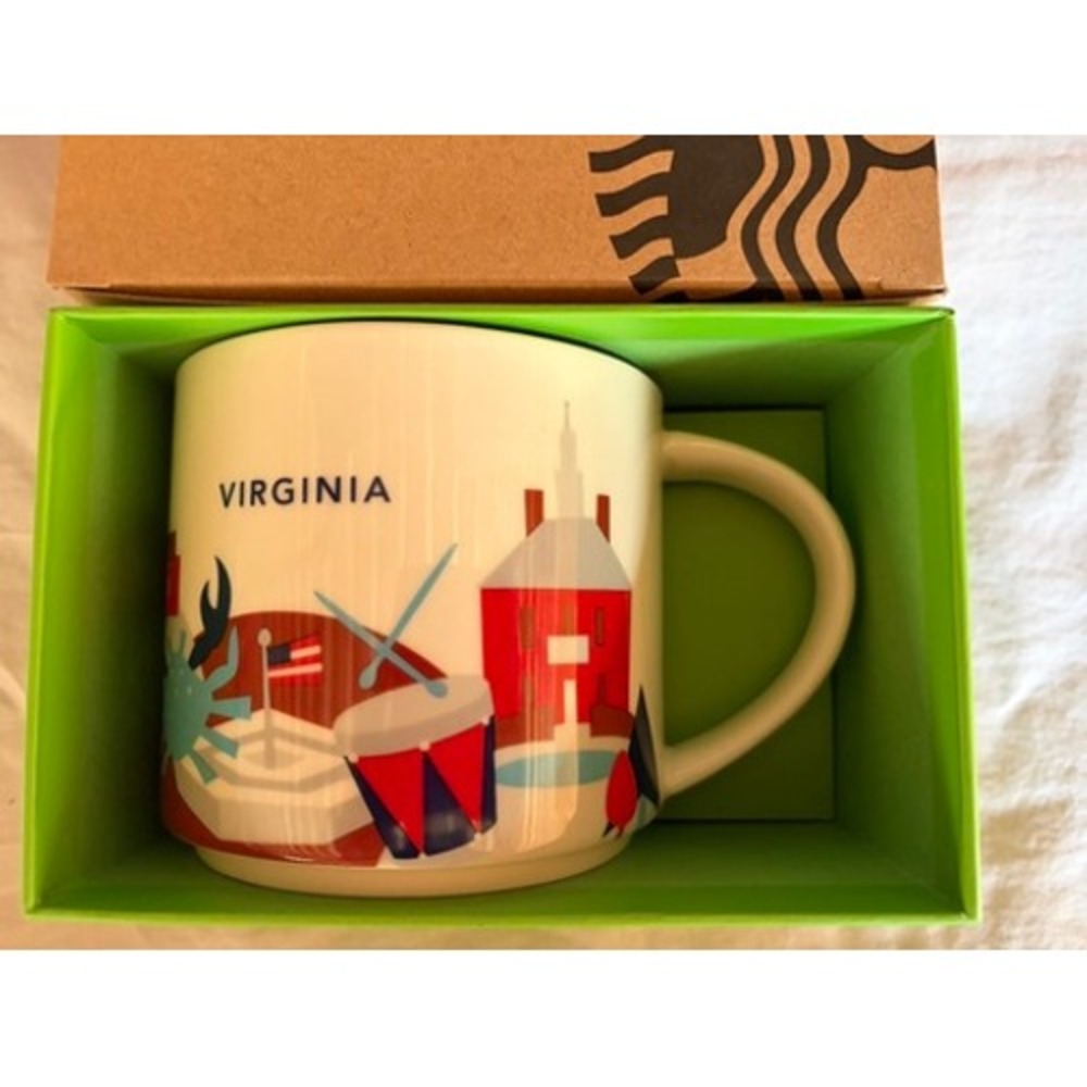 Starbucks You Are Here Collection Virginia Coffee Mug 14oz New with Box
